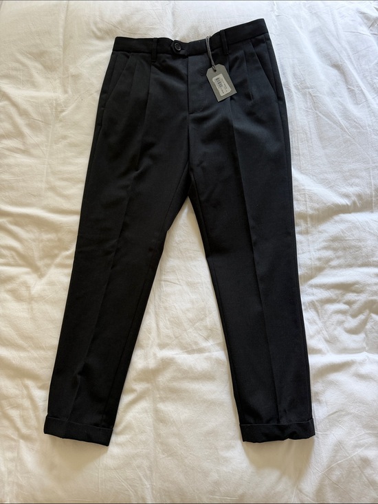 All Saints Other - All Saints Tallis Charcoal Slim Pleated Dress Trousers